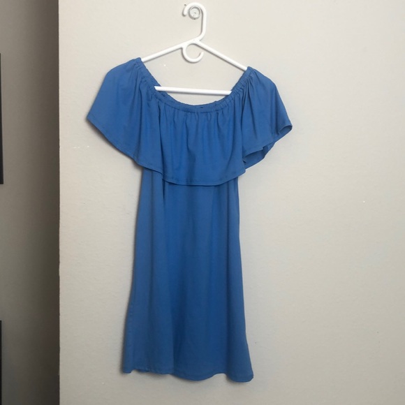 Off the Shoulder Ruffle Dress - Picture 2 of 4